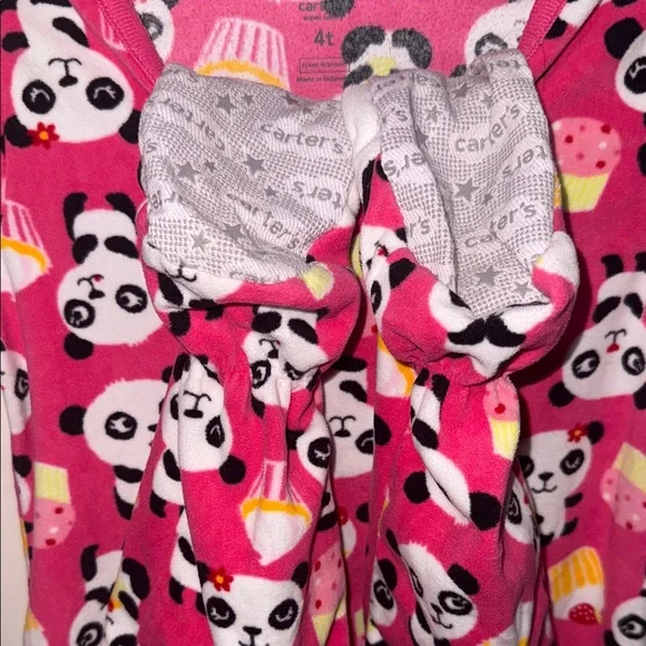 Carter's Pink Panda and Cupcake Footie - Picture 5 of 11